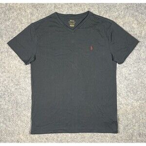 Polo Ralph Lauren V Neck T Shirt Men’s S Black Short Sleeve Classic Summer NWT